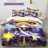 Cardcaptor Sakura Pattern Bedding Quilt Set Quilt Cover Pillowcase Home Decoration Gift (1 * Duvet Cover + 2 * Pillowcase, Without Core)