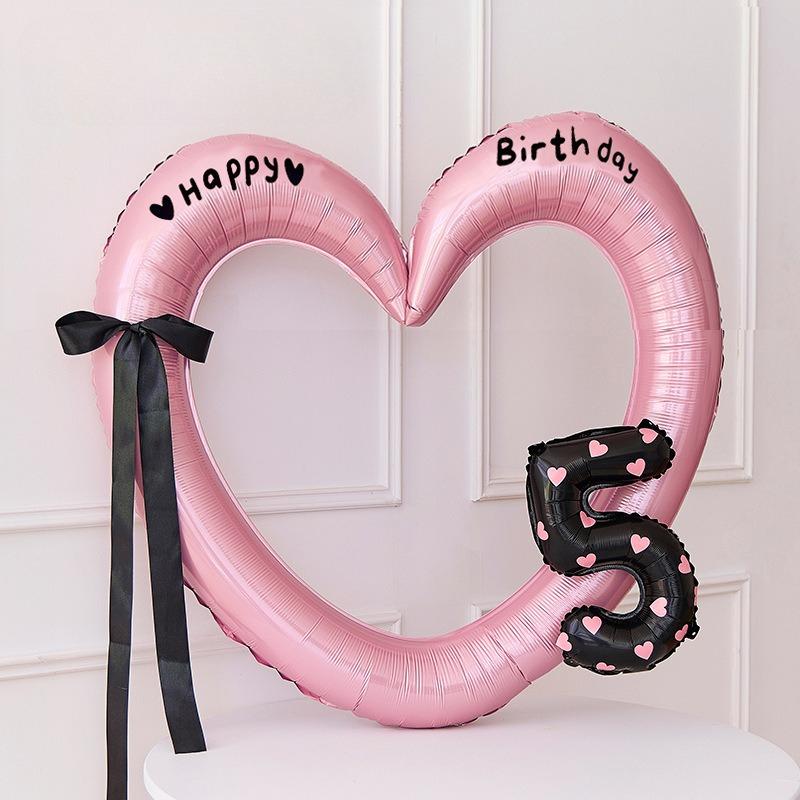 32inch Gold Rose Blue Silver Number Aluminum Film Balloons Digital Baby Shower Christmas Wedding Happy Birthday Party Decoration