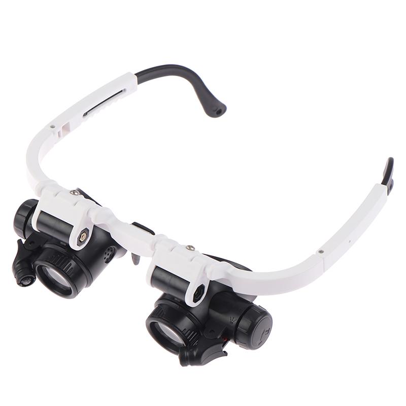 Stylish And Durable Headband Glasses With Led Lights 8X 15X 23X Watchmaker Jeweler Magnifier