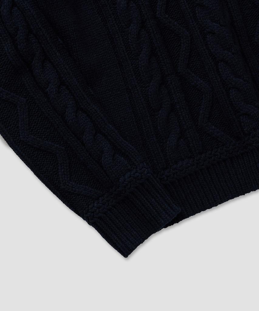 Pilpeu Cable Classic Knit 30(Navy)