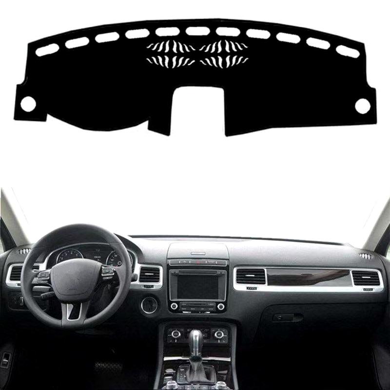 

Для VW Touareg 2011-2015 2016 2017 2018 Накладка на приборную панель Коврик для приборной панели Накладка на центральную консоль Dashmat Солнцезащитный козырек Защита ковра Автоаксессуары Black(Black Edge)