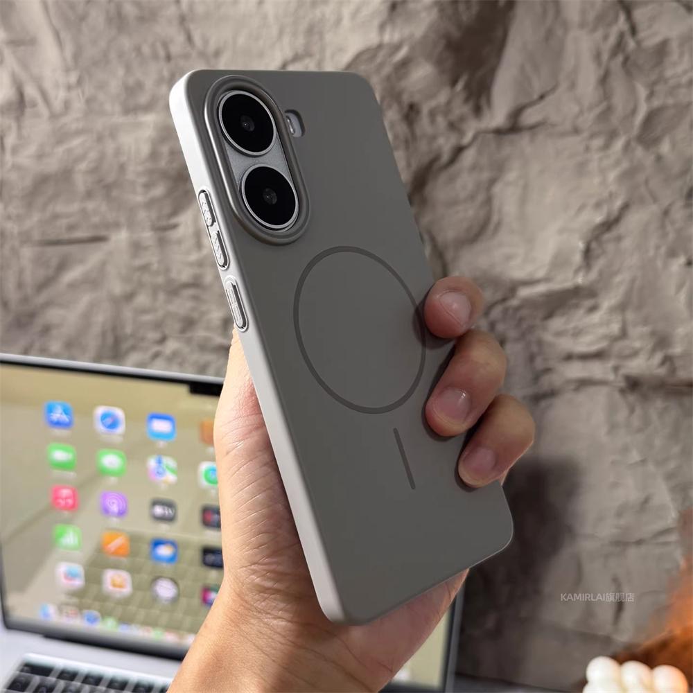 Ultra-thin Solid Color Matte Magnectic Case For Xiaomi POCO X7 Pro F7 F6 M6 F5 X5 X6  Ultra Wireless Charging Slim Hard PC Cover