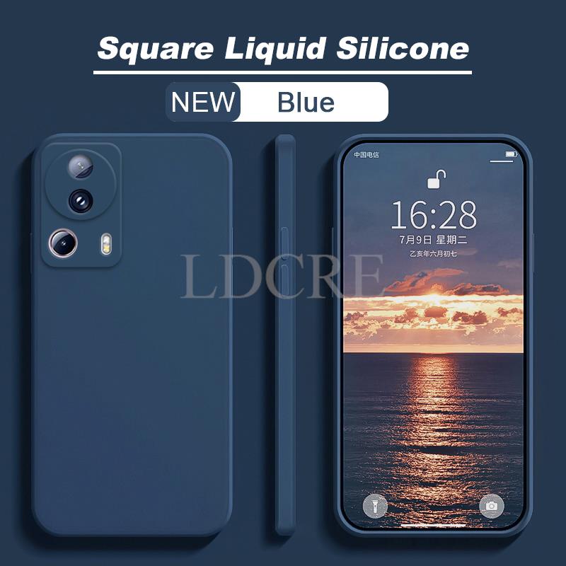 For Xiaomi 13 Lite Case Liquid Silicone Coque For Xiaomi 13 Lite Cover TPU Rubber Protective Phone Case Mi 13 Lite Pro 12 Cover