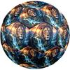 1pc Lions Majesty Theme Soccer Ball Football, Size 5, Lightweight PVC, Durable Outdoor Training Soccer Ball, Gift M61411