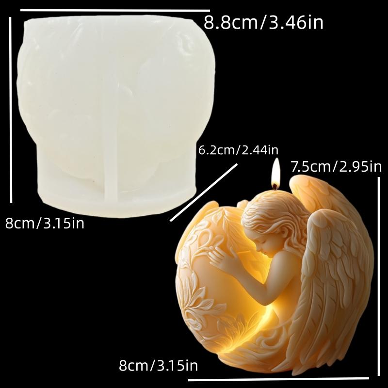 Bunny Pushing Door Castle Candle Silicone Mold Cute Rabbit Open Door House Resin Mould Easter Bunny Gypsum Molds Easter Gift