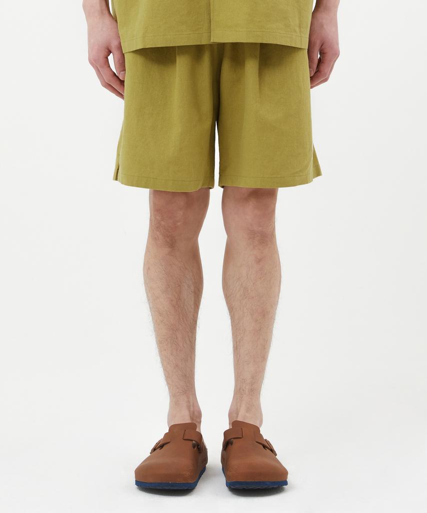 LMC Globe Linen Shorts Olive