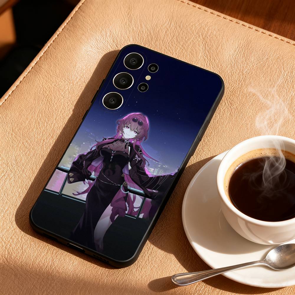 Honkai Star Rail Game Kafka Phone Case For Samsung S26,S25,24,23,22,30,21,10,9,Ultra,Plus,Lite,Black Soft Case