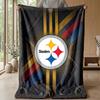 Coperta in Flanella Pile Pittsburgh Steelers Coperta Calda e Accogliente per Divano Letto Viaggio Uso Stagionale