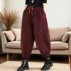 Bukser for kvinner Høy midje Lange bukser Plussstørrelse Dobbelt lag Fortykket Ensfarvet Allsidige Fritidsbukser