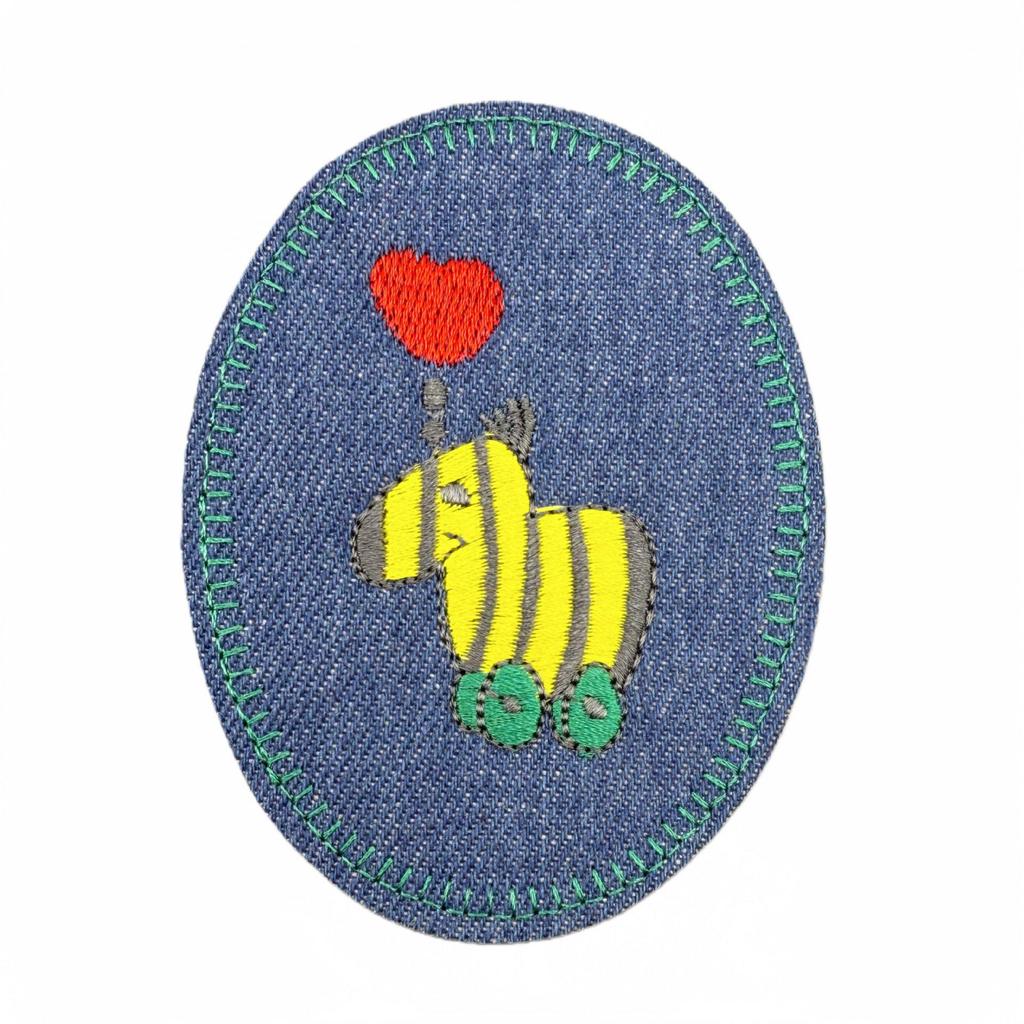 Denim Animal Embroidery Patch for Clothing and Bags