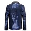 Multi Colors Men's Pearl Plate Suit Sequin Blazer Blue Silver Red Sparkly Glitter Jacket Wedding Party Stage Clothes for Men