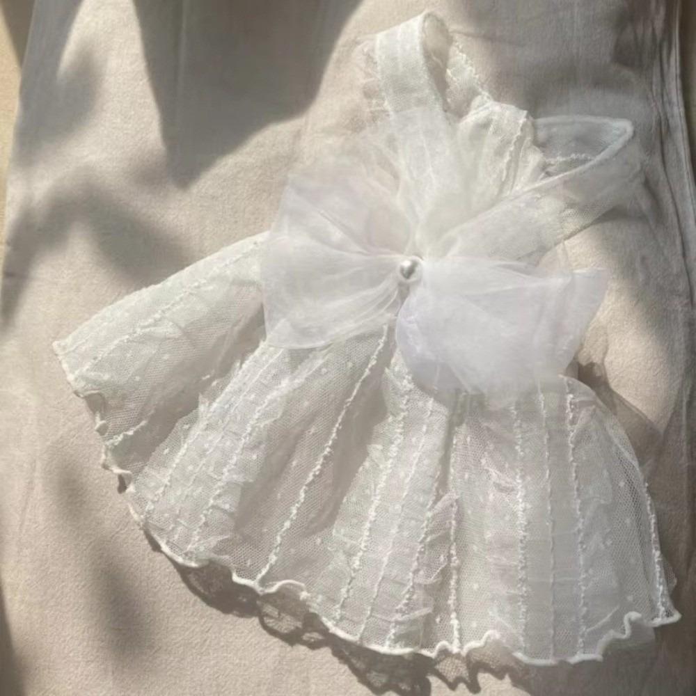 HIgh Quality Fashion Mesh Dog Wedding Dress Strap Dress Thin Cat Princess Skirt Dog Dresses Teddy Pet Puff Skirt for Small Dogs