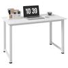 Computertisch Esstisch 120L x 60B x 76H cm multifunktionale große Tischplatte weißes Metallgestell