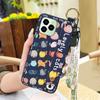 Durable Kickstand Phone Case For Oukitel C21 Pro Wrist Strap Dirt-resistant Phone Holder Cartoon Cute Fashion Design