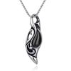 Of the Obsidian Stainless Steel Amulet Necklace for 50cm "Eye Sun" Men,