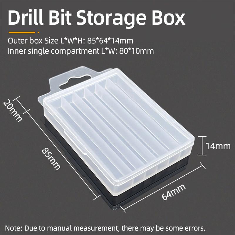 

Ящик для хранения сверл, органайзер для метчиков, спиральное сверло, фреза, аксессуары для инструментов, пластиковый ящик для сверл, пустая упаковка, кейс