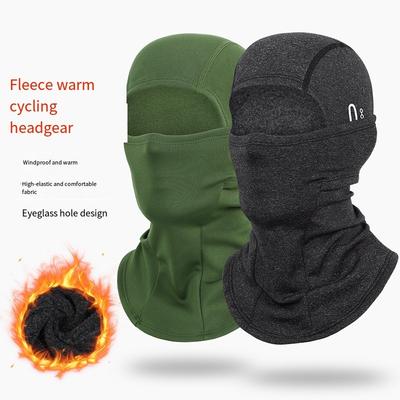 Bonnets Motorcycle Fleece Full Face Mask Windproof Cold Proof Riding Headgear with Neck Scarf for Outdoors Winter Accessories