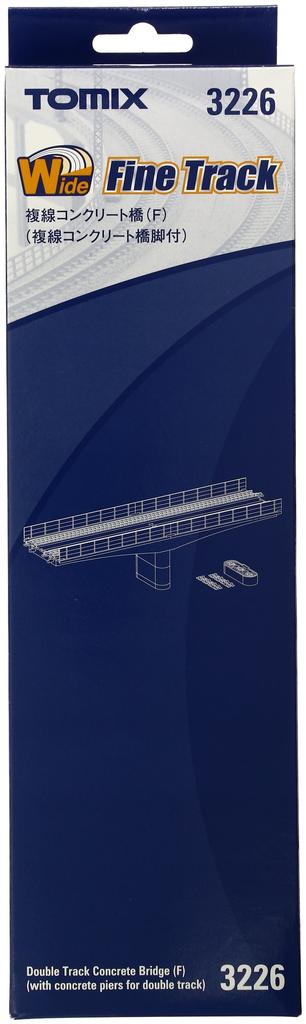 TOMIX N Gauge Double Track Concrete Bridge F with Double Track Concrete Bridge 3226 Railway Model Supplies