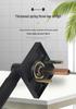 Matte Black Zinc Alloy Indoor Door Lever Lock with Knurled Handle Pattern