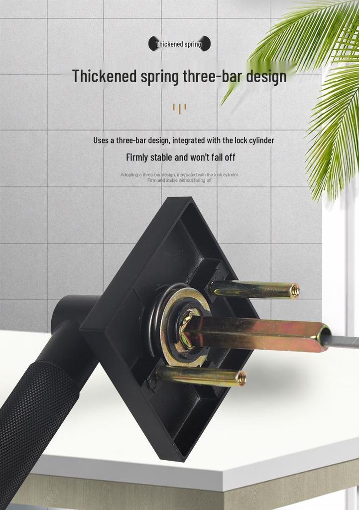 Matte Black Zinc Alloy Indoor Door Lever Lock with Knurled Handle Pattern
