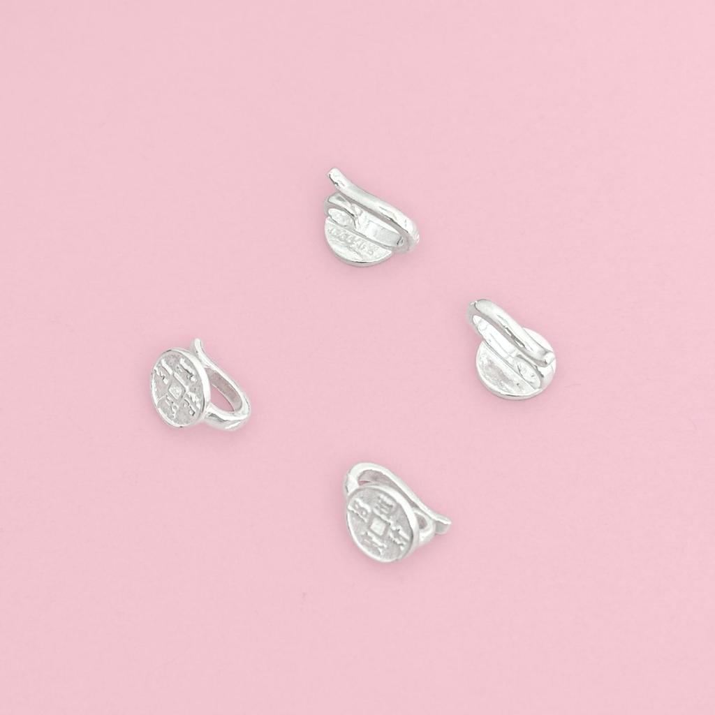 S999 Sterling Silver Wealth & Prosperity Clasp: National Style Buckle for DIY Bracelet, Necklace, Beading, and Weaving Accessories