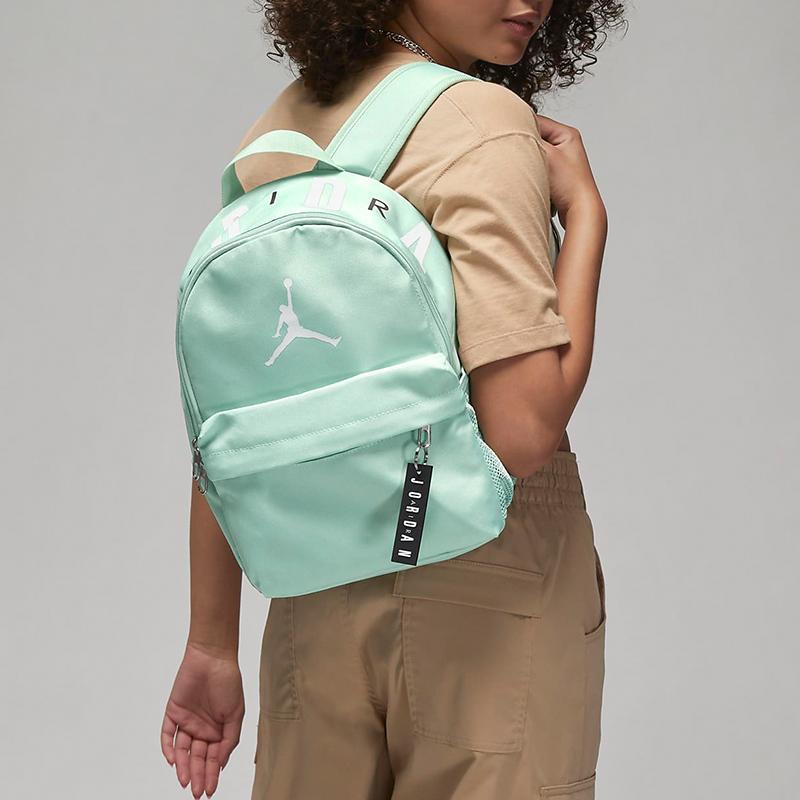 New Jordan Polyester Backpack Small Unisex Green 7A0654-EEJ