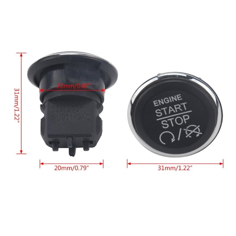 Car Engine Start-Stop Push Button Keyless Convenient Professional Ignition-Starter On  Switch for 33370101 1FU931X9AC