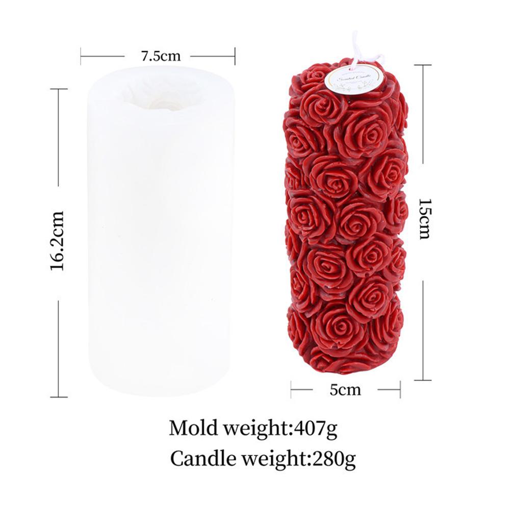 DIY Rose Ball Ball Shape Candle Wax Mold Silicone Mold 3D Aroma Candle For Craft Enthusiasts Aromatherapy Gift Giving