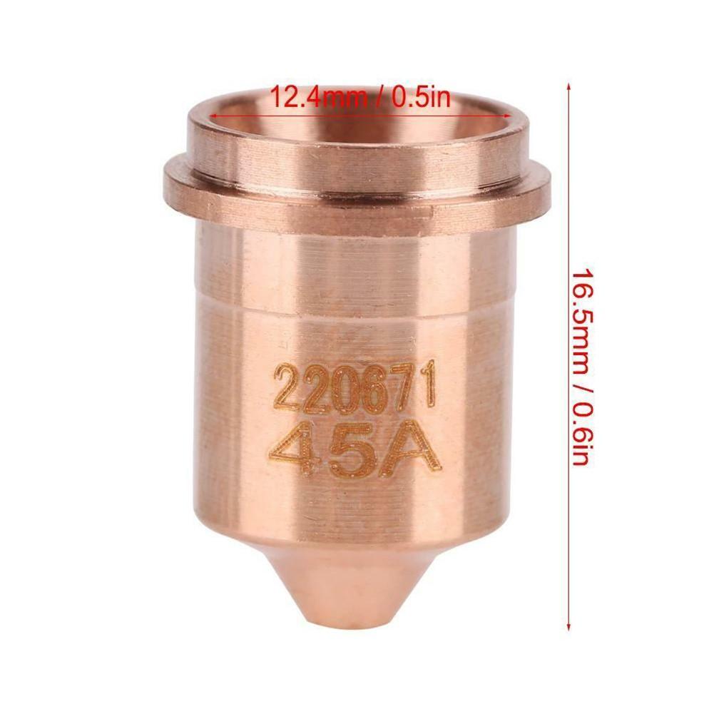 45pcs Plasma Electrode Nozzle 220673 220669 220671 for 45 Cutter Torch
