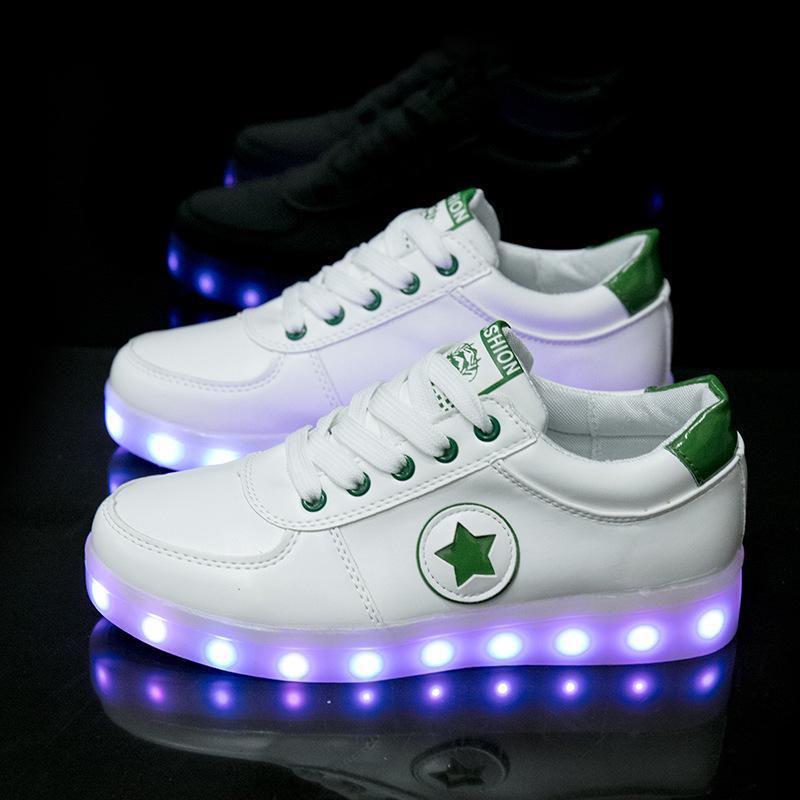 Stylish And Breathable Luminous Led Lighted Fashion Flats Kids Shoes Sneakers Sports