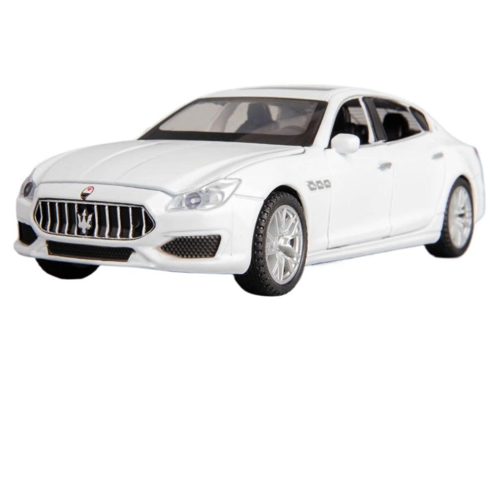 

1/32 Модель автомобиля из сплава Maserati Quattroporte Coupe Литой металлический игрушечный автомобиль Модель автомобиля Симуляция Звук Свет Коллекция Подарок белый
