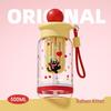 Leak-Proof Cute Pet Plastic Cup with Tea Infuser - Portable Straw Cup for Kids and Students