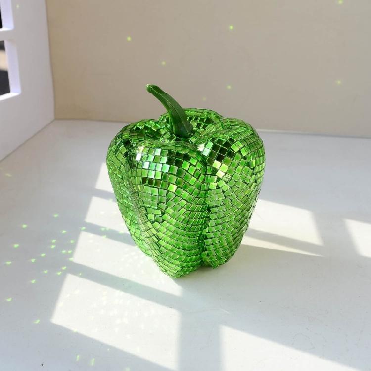Disco Ball Decors Mirrored Disco Pear/Tomato/Carrot/Pepper Light Reflectings Disco Ball Table Decorations Home Decors