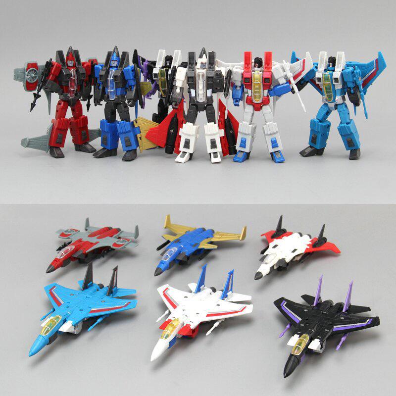 PT01-06 G1 Animation Fighter Squadron Deformable Small Airplane Toy Model