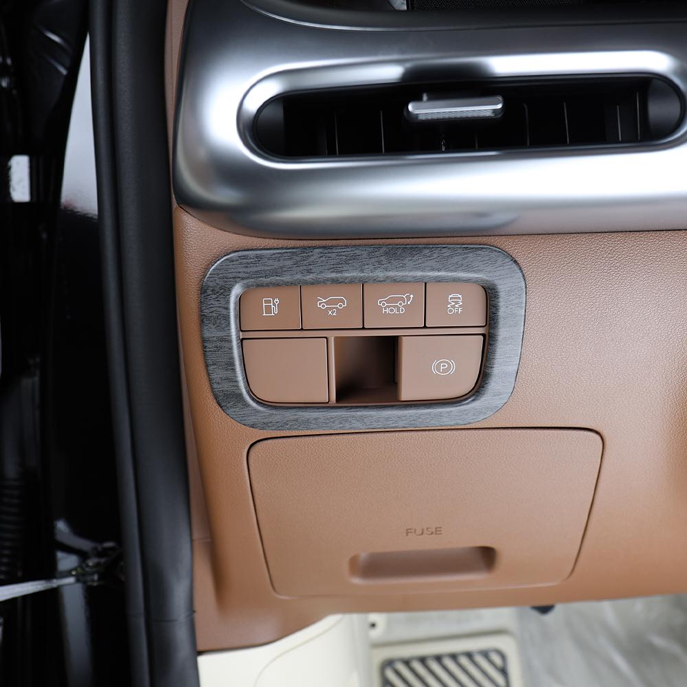 For Hyundai IONIQ 9 2025 2026Left-hand Drive ABS Auto Headlight Adjustment Switch Panel Decor Cover Interior Car Accessories