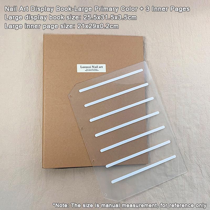 Nail Art Piece Storage Book Large Capacity Exhibition Photo Album Card Clip Display Board Diy Simple Album Storage Book