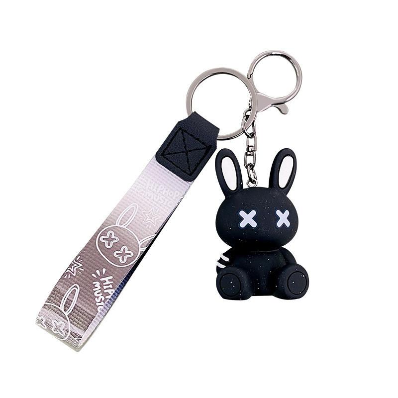 Stylish Bunny Resin Keychain Adorable Cartoon Gift For Friends And Loved Ones