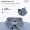 Romon Men's Pure Cotton Double-Sided Brushed Long-Sleeve Shirt