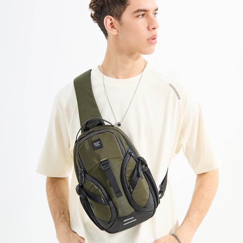 New Fashion Men's Chest Bag Multifunction Outdoor Climbing Riding Bag Pack Male Fanny Pack Causal Phone Bag Student Shoulder Bag