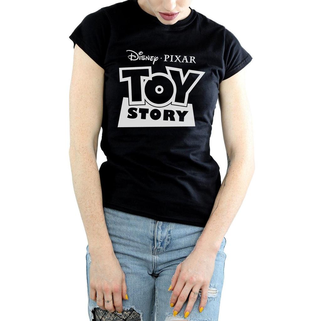 Disney Womens/Ladies Toy Story Logo Outline Cotton T-Shirt