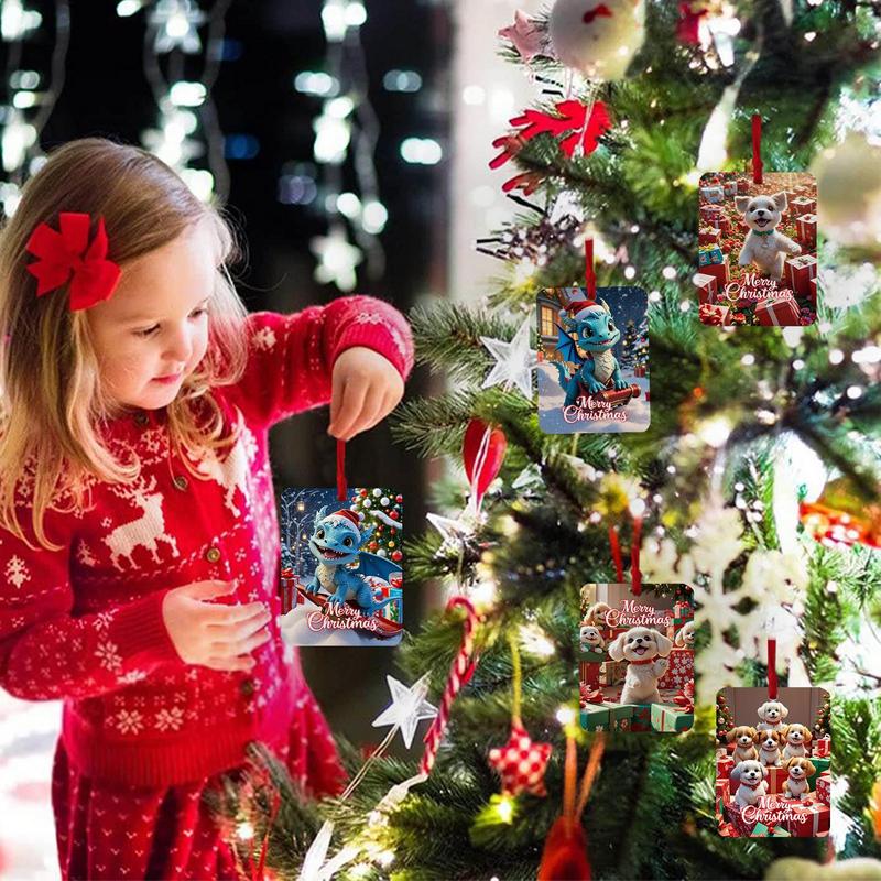 Christmas Money Holders 8X Animal Novelty Money Cash Card Holder Tree Decorations Paper Money Cash Holder Christmas Tree Pendant