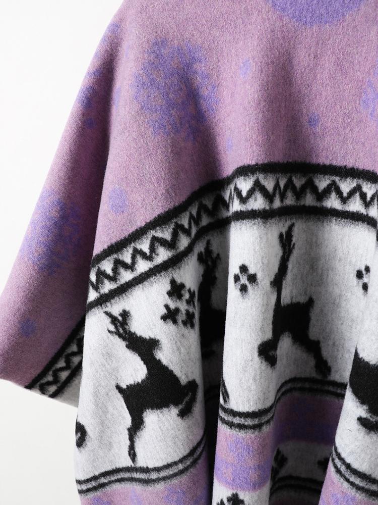 Winter Women Scarf Layers Poncho Elegant Lady Animal Print Tassel Wraps Shawl Casual Warm Scarve Capa Para Mujer Pashmina Cloak