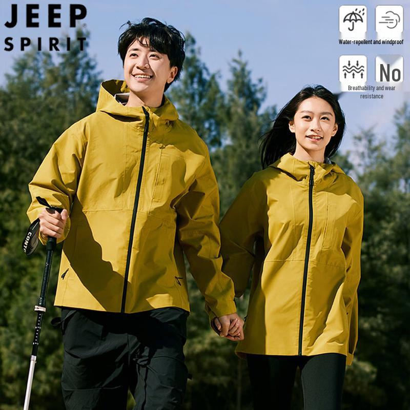 JEEP SPIRIT Couple's Windproof Waterproof Outdoor Jacket