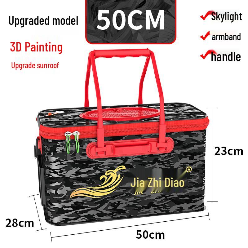 Multi-functional Foldable Fishing Bucket and Fish Protector