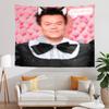 1pc of Jyp Pink Humorous Tapestry  Suitable for College Dorms Bedrooms Living Rooms Home Aesthetic Art Decoration