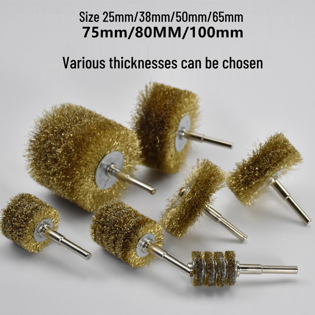 Electric Steel Wire Brush with Handle - Rust Removal, Polishing, and Cleaning.