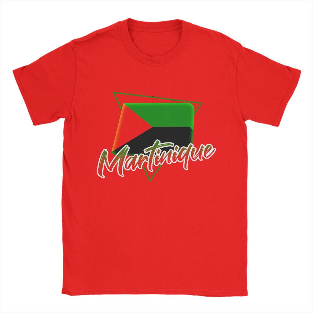 Martinique Flag T Shirt Unisexs Cotton Novelty TShirts Crew Neck Tee Shirt Short Sleeve Clothes New Arrival