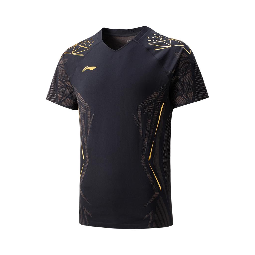 Li Ning Badminton Collection T Shirt Unisex Black AAYV019-1