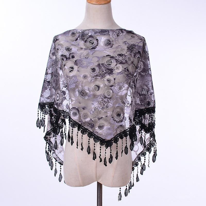 Summer Church Shawl Lace Veil Rose Scarf Bandana Church Prayer Wedding Mantilla Chapel White Embroidered Hijab Women Scarves