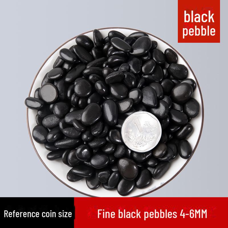 50 Catties Black Pebbles: Natural Rain Flower Stones for Courtyard and Garden Landscaping